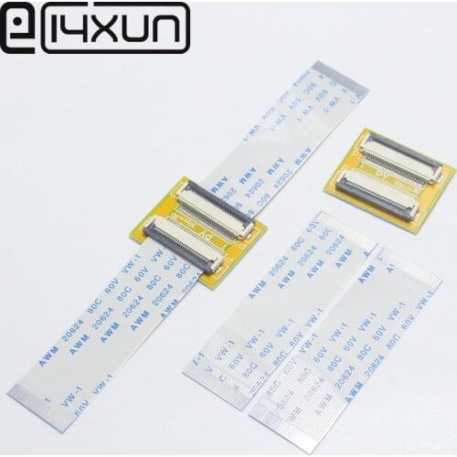 1pcs FFC FPC Extension PCB Pitch 0.5 mm socket + 2pcs 0.5mm pitch 50/100/150/200mm Length FFC Cable 6 8 10 12 30 40 50P Type A