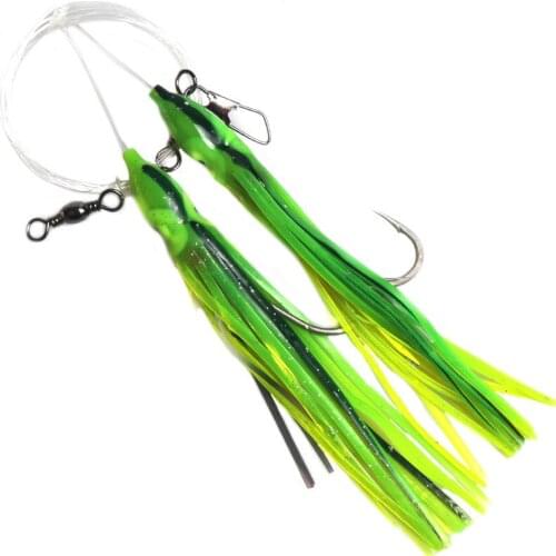 1pcs Fishing Lure Squid Skirts Octopus Bait Soft Bait Fishing Spinner Spoon Bait Hook Bionic Squid Skirt Lures Fishing Lure