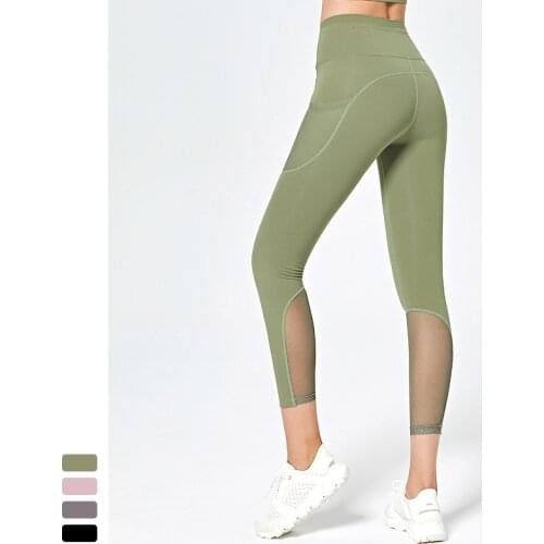 2.Fitness Leggings Seamless Athletic Gym Compression Tights Pants Women Yoga Pants Pocket Sports Running Sportswear