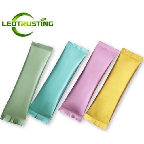 200pcs 30x120mm Small Aluminum Foil Open Top Bag Heat Sealing Coffee Fruit Milk Powder Honey Shampoo Trial Packaging Pouches