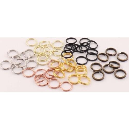 200PCS/lot multicolor Metal 10mm Small Jump Ring buckles key ring key chain for garment belt bag hardware accessories