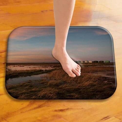 40x60cm Cute Diy Print Floor Mat Bathroom Ground Mat Slip Door Bath Pad Rug Living Room Kitchen Carpet Home Decor