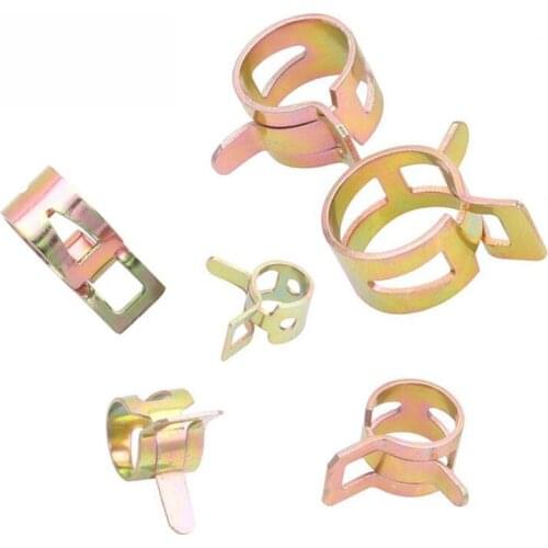 80Pcs Strong Spring Clip Hose Clamps For Holding Tight On Fuel/Vauum/Water Hose Interior Accessories Auto Fastener Clip