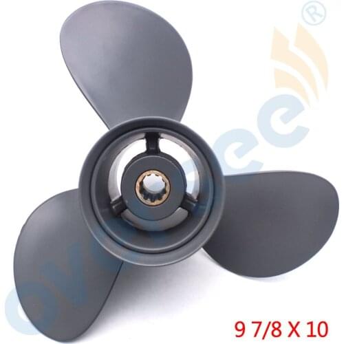 Aluminum Outboard Propeller 9 7/8x10 for HONDA OUTBOARD ENGINE MOTOR 25-30HP 58130-ZV7-010AH