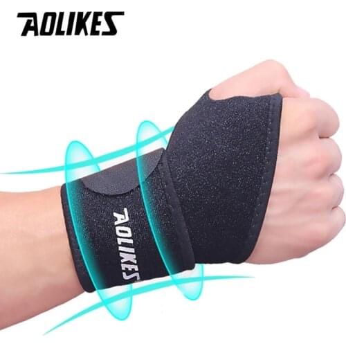 AOLIKES 1 PC Wrist Band Support for Adjustable Wrist Bandage Brace for Sports Wristband Compression Wraps Tendonitis Pain Relief