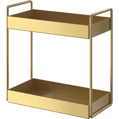 Large Capacity Double Layers Sundries Storage Rack Cosmetic Organizer Box Perfume Display Shelf Kitchen Bathroom Jewelry Stand