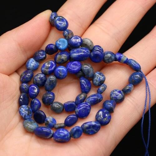 Natural Stone Bead Irregular Lapis lazuli Scattered Bead for Fashion Jewelry Making Women Bracelet Necklace Accessories
