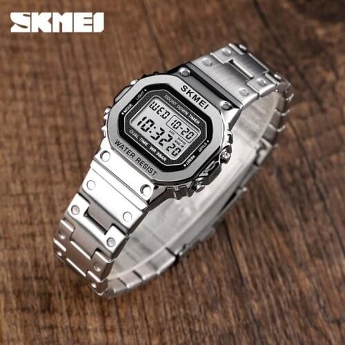 SKMEI Brand Luxury Women Digital Watch Waterproof Chronograph Countdown LED Alarm Clock Sport Wristwatch Reloj Mujer
