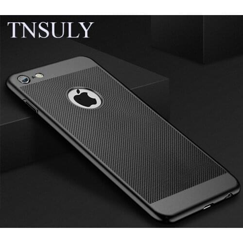 TNSULY Phone Case For iPhone 7 8 Plus 5 6 X S Matte Shell Heat Dissipation Breathable Abrasive Crust XR 11 Pro Max Cover 12 mini