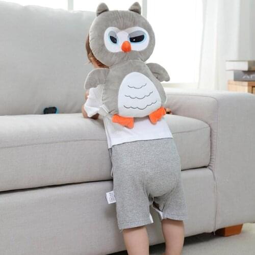 Baby Toddler Head Pillow Cute Cartoon Owl Panda Infant Anti-fall Pillow Walking Crawling Head Back Pad Baby Safe Care