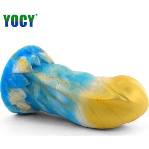 YOCY Giant Anal Butt Plug Animal Fantasy Dildo Silicone Sex Toys For Men Women Massager Realistic Texture Huge Fat Dildos