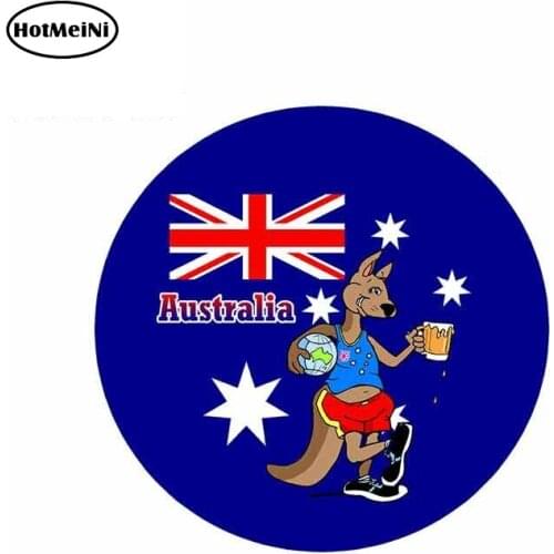 HotMeiNi 13cm x 12.8cm for AUSTRALIA FLAG Graphics Auto Car Stickers Motorcycle Laptop Vinyl Decals Funny DIY Decoration
