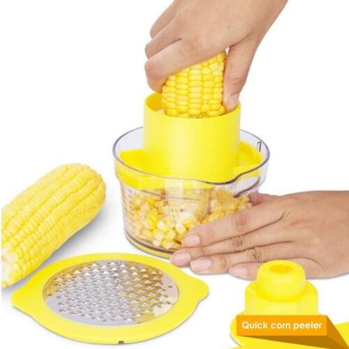 Corn Stripper Manual Corn Stripping Tool Kitchen Corn Thresher Corn Peeler Fruit Vegetable Cooking Tools Kitchen Cob Remover