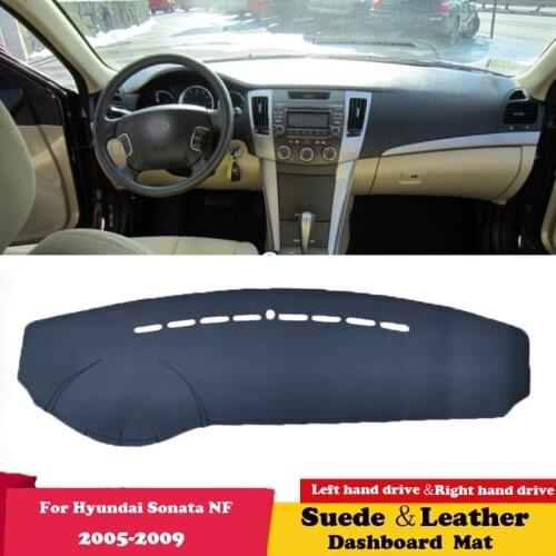 For Hyundai Sonata NF 2005 2006 2007 2008 2009 Leather Dashmat Dashboard Cover Pad Dash Mat Carpet Car-Styling Accessories Suede