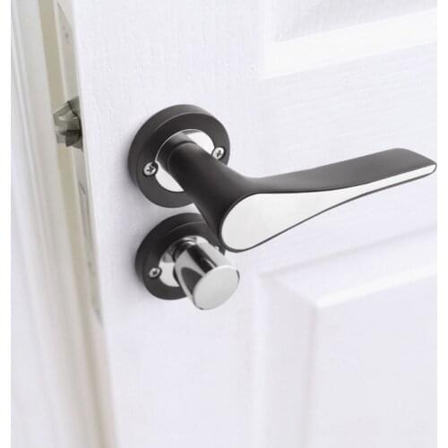 Luxury Door Interior Lock Set Indoor Bedroom Door Lock Simple Golden Split Mute Door Locks Home Wooden Door Hardware