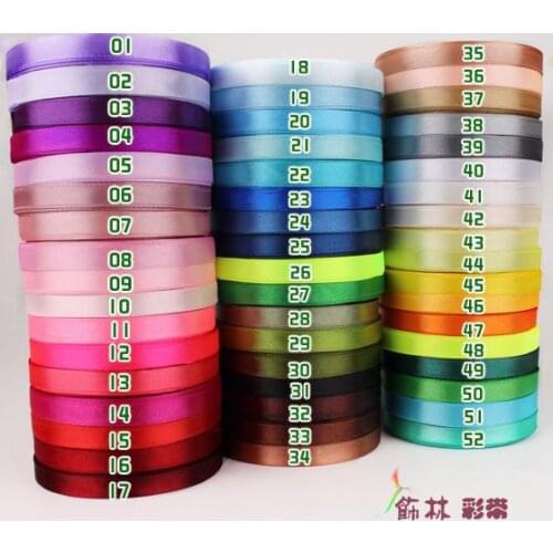 6MM 10 Rolls =250Yards new arrival color grosgrain ribbon Gift wrap ribbon 52 Colors Can be Choose Craft/Wedding/sewing