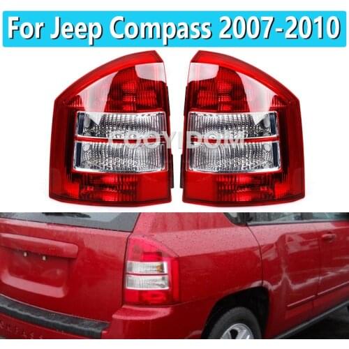 Left/Right For Jeep Compass 2007-2010 Rear Tail Light Fog Turn Signal Auto Parts Brake Lamp Shade Without Bulb
