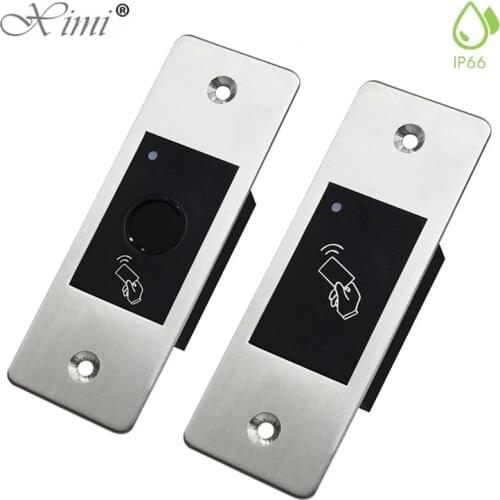 Metal Waterproof Outdoor Use Embedded Biometric Fingerprint Access Controller Standalone RFID Card Door Access Control System
