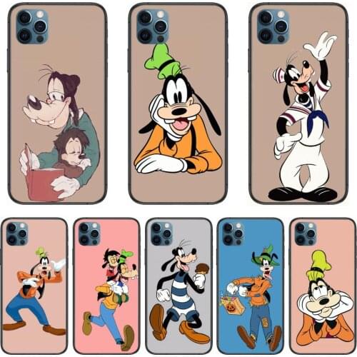 Goofy Happy Dog Disney Design Soft TPU Style Phone Case cover For iphone 12 pro max 11 8 7 6 s XR PLUS X XS SE 2020 mini blac