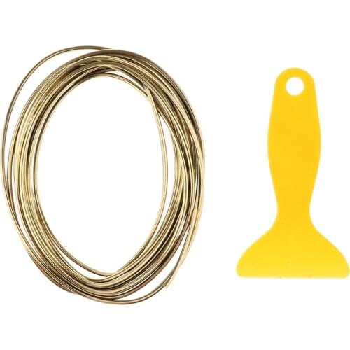 Car Interior Trim Strip DIY Automobile Exterior Decoration Moulding Trim Strip Line - 5 Meters