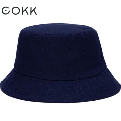 COKK Panama Hats for For Women Unisex Bucket Hat Men Portable Foldable Flat Solid Color Diy Bob Sun Hat Visor Summer Autumn