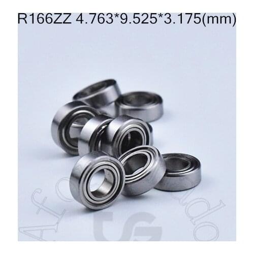 R166ZZ 4.763*9.525*3.175(mm) 10pieces free shipping bearing 10pcs Miniature Mini Bearing chrome steel bearing R166 R166ZZ