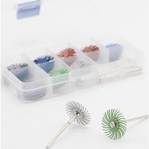 Brand New Dentist Lab Polishing Shank Mandrel 2.35mm and Dental Composite Spiral Finishing Polishing Disc Wheel