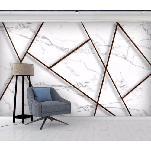Custom Wallpaper 3D geometry triangle Marble wallpapers modern 3D Large Mural Living Room Sofa TV Backdrop 3D mural Wallpaper