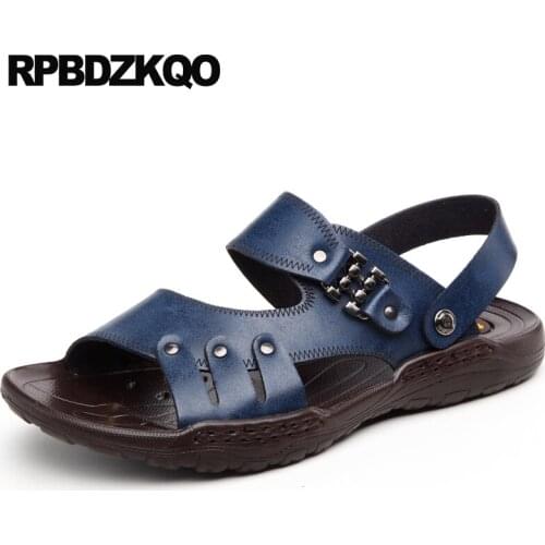 Casual Brown Stud Summer Flat Sandals Waterproof Open Toe Fashion Sneakers Sport Designer Shoes Men High Quality Outdoor Rivet