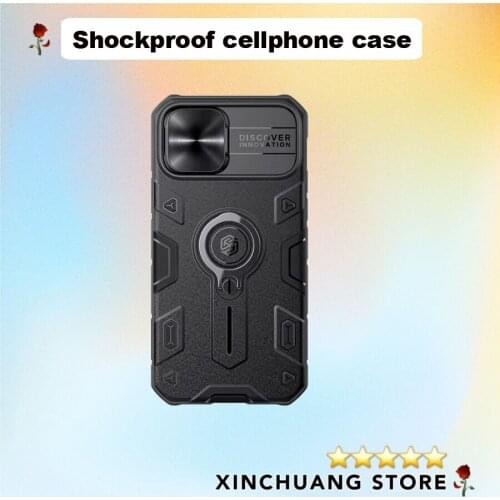 Anti-Shock Phone Case Fits Apple 11 Slide Camera Cover 2 In 1 PC TPU Material Back Protection For iPhone 12 Pro Max SE2020