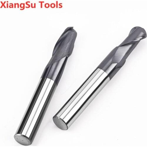 R5-R6mm 2Flutes Ball Nose End Mill CNC Cutter Hrc45 Alloy Tungsten Machine Tools For Steel