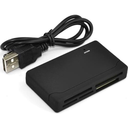 All in One Memory Card Reader USD Cable Black Support USB V2.0 full speed USB External SD SDHC Mini Micro M2 MMC XD CF Read
