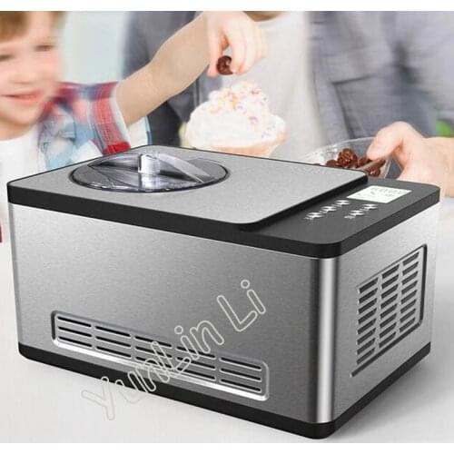 Homemade Ice Cream Maker Household Intelligent Ice Cream Machine Stainless Steel Fast Freezing Equipment IC2308C
