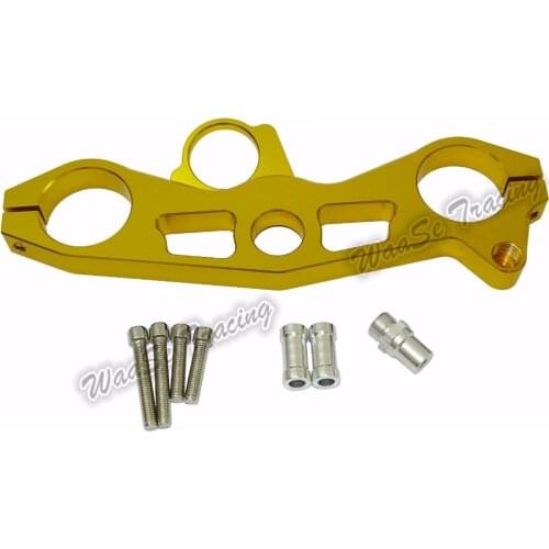 Waase Motorcycle Front Fork Lowering Triple Tree Upper Top Clamp Yoke For Kawasaki Ninja ZX-6R ZX6R 2009 2010 2011 2012