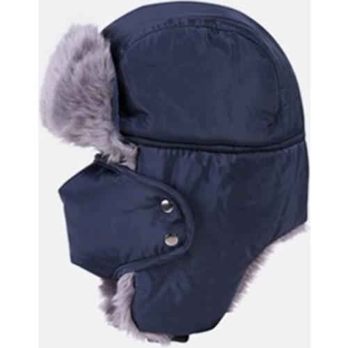 XdanqinX 2019 Winter Men Women New Style Warm Hat Plus Velvet Thick Bomber Hats Cycling Ear Hooded Simple Fashion Couple Ski Cap