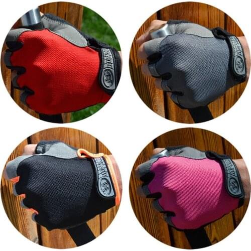 1 Pair Cycling Gloves Anti Slip Shock Breathable Half Finger Short Sports Gloves Unisex Bike Bicycle Gloves Accessories