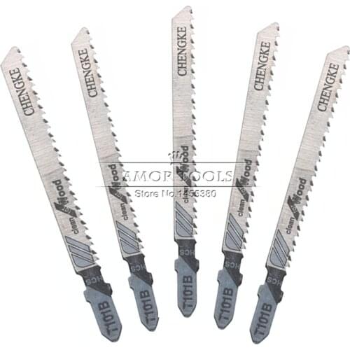 10PCS Jig Saws Blade T101B Sawing Wood Cutting Curve Blade Coarse Teeth HCS For Wood/SawdustBoard/ Plywood