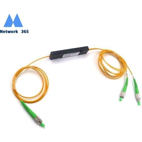 Fiber Optic FBT Splitter FC/APC Connector 1x2 SM 1310/1550nm FTTH Splitter Free Shipping