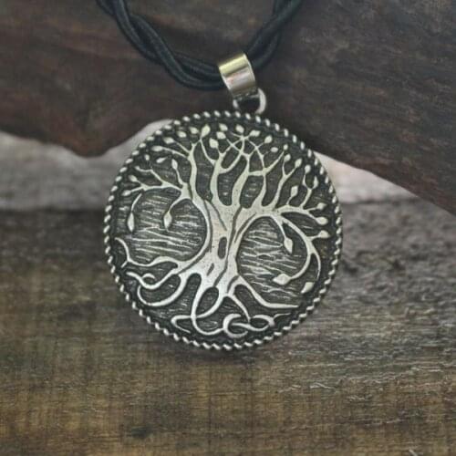 Lanseis 10pcs Autism world tree necklace Viking Norge Tree Of Life Pendant Dragon Soul Jewelry Personalized jewelry charm