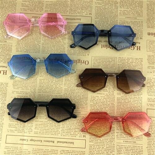 2021 Fashion Kids Girls Boys Sun Glasses Irregular Shape Frame Beach Sunglasses Children Eyewear Outdoor