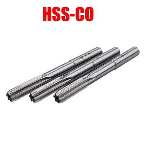 5mm 5.5mm 6mm 7mm 8mm Cutting Dia M35 HSS-CO Cobalt H8 Straight Shank Machine Rotating Tool Milling Cutter Chucking Reamer