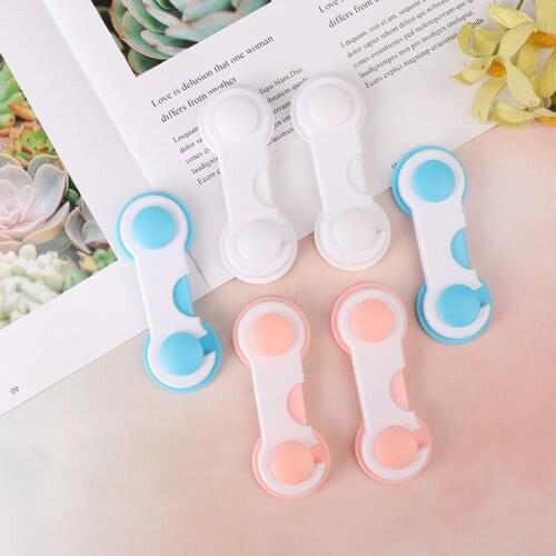 5pcs Plastic Baby Safety Protection From Children In Cabinets Boxes Lock Drawer Door Security Product