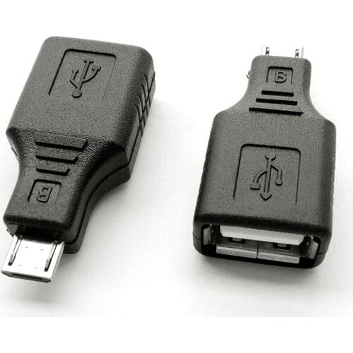 USB 2.0 Micro USB Male to USB Female OTG Adapter (2 Pack)