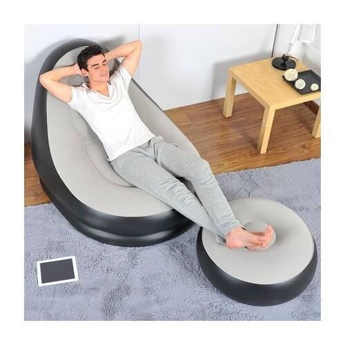 Sofa with stool one set living room furniture modern beanbag sofa set design couches for living room with ottoman