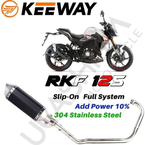 Motorcycle Exhaust Muffler Full sytem slip on For Keeway RKF 125 RKF125 Exhaust Muffler Escape