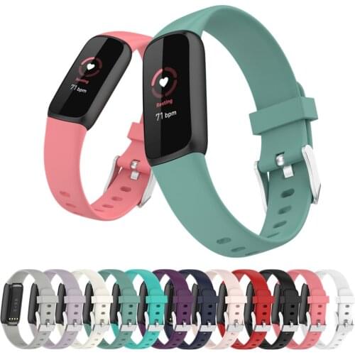 Soft Silicone Sport Band Straps For Fitbit Luxe Bracelet Replacement Watchband Wrist Strap For Fitbit Luxe Smart Band Correas