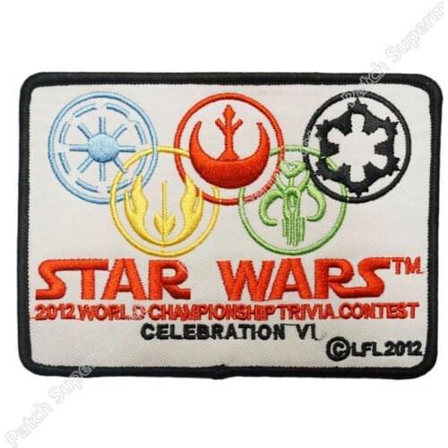 5" Celebration VI-2012 Trivia Contest Embroidered Patch Uniform Movie Iron On Patch Custome APPLIQUE