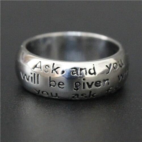 Newest Design Fashion Women Mens Wedding Band Blessing Ring 316L Stainless Steel Men Boy Fashion Biker Cross Ring