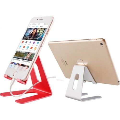 Lazy Universal Aluminum Alloy Phone Stand Holder Desk Cell Phone Tablet Stand Bracket For Desks For Ipad Huawei Samsung Iphone