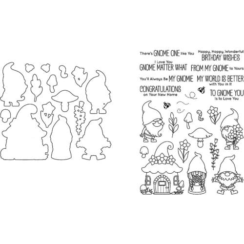 Clear Stamps And Cutting Dies Birthday Wishes Congratulations Santa Claus For DIY Scrapbook Photo Album Craft Card 2021 New